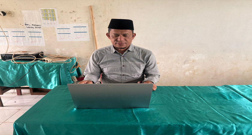 Kepala MTsN Taput Ikuti Sosialisasi Persiapan Akhir Tahun Bersama Pendis Kemenag Taput Secara Online
