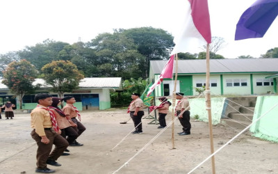Gugus Depan Pramuka MTsN Tapanuli Utara Gelar Perjusa